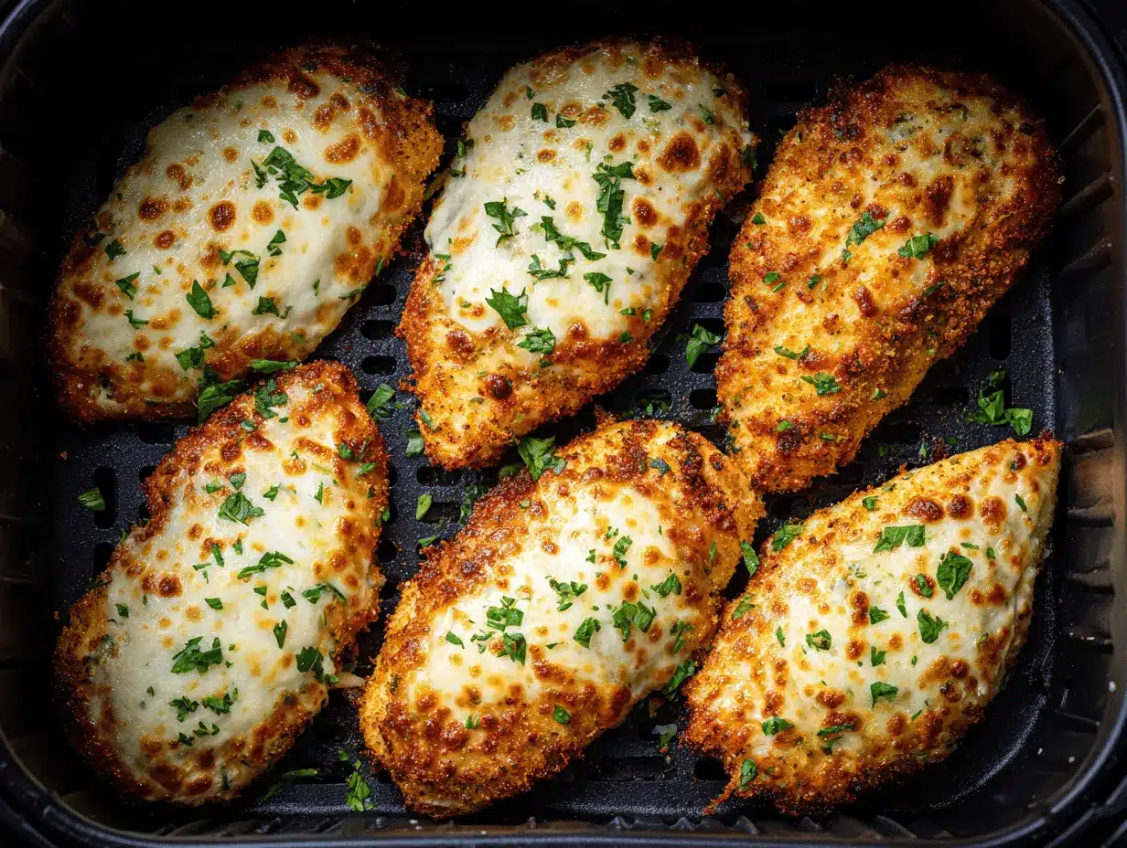 air fryer jalapeño popper chicken Parmesan preparation steps
