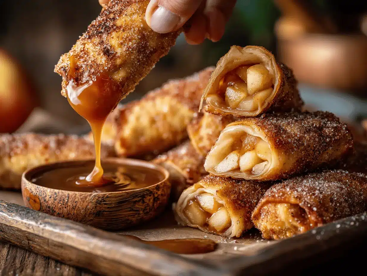 apple pie egg rolls preparation steps