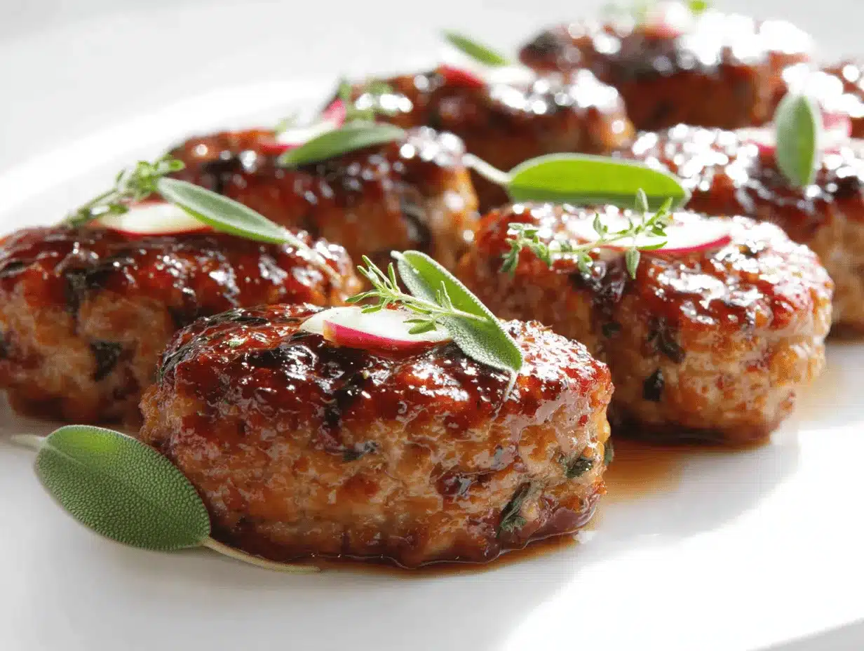 apple sage mini meatloaves preparation steps