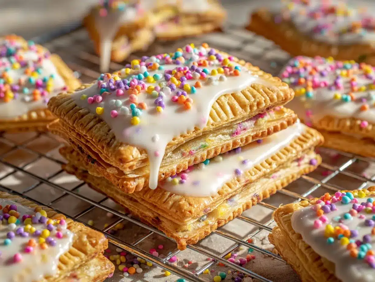 birthday cake protein pop tarts preparation steps