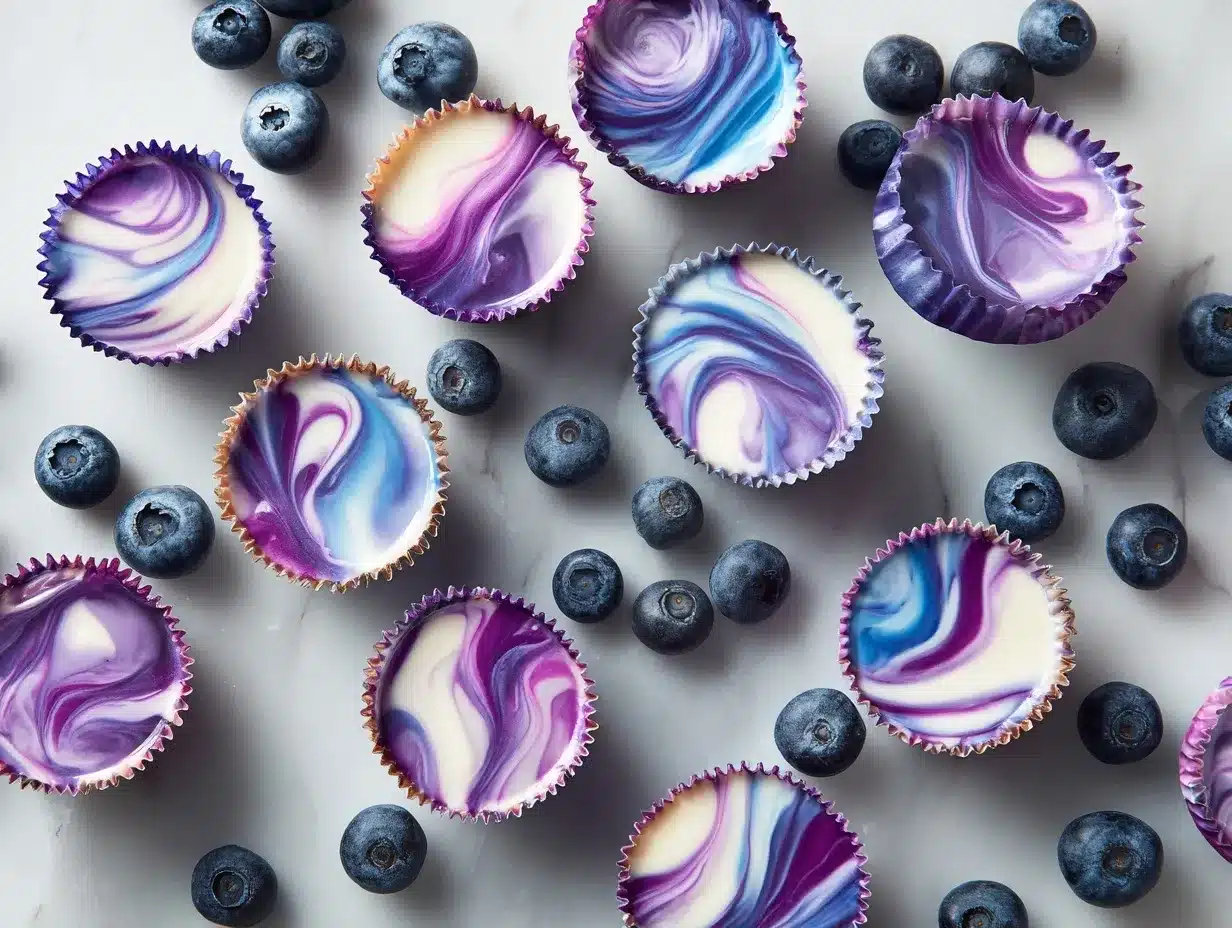 blueberry swirl yogurt bites preparation steps