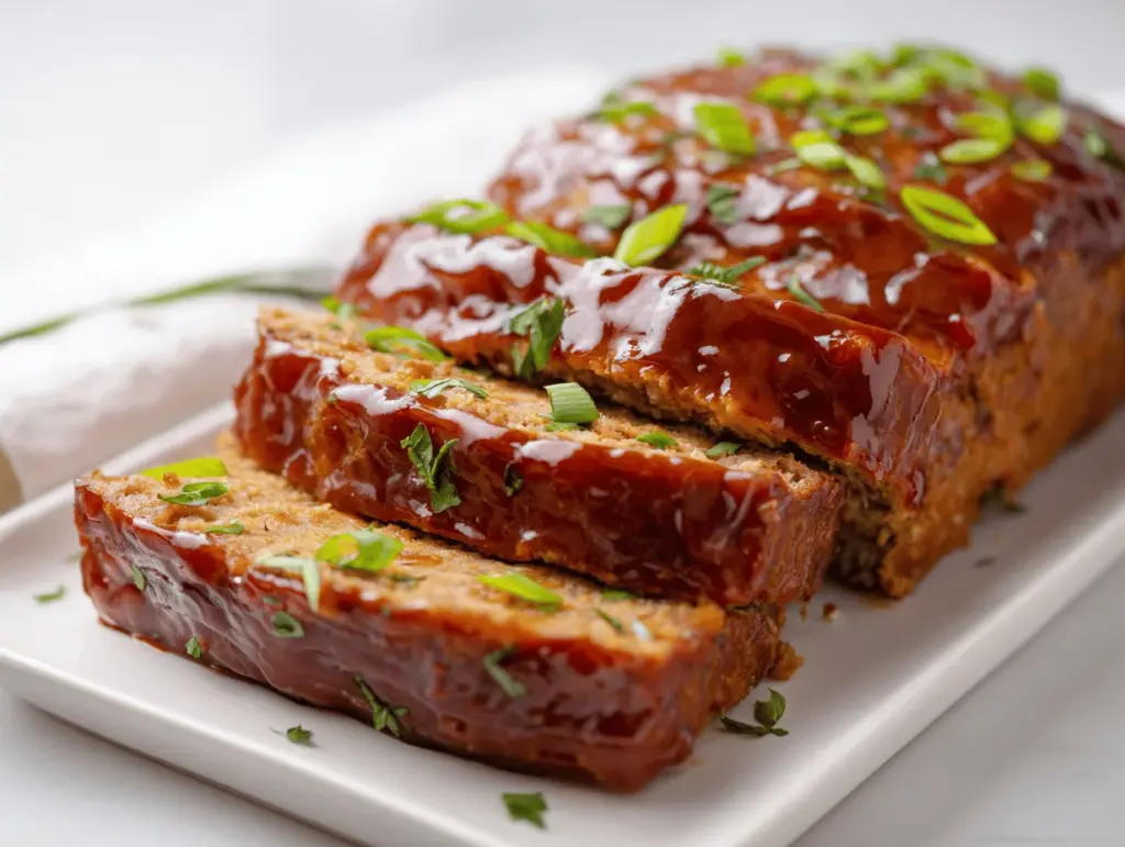 brown sugar bourbon meatloaf - featured image
