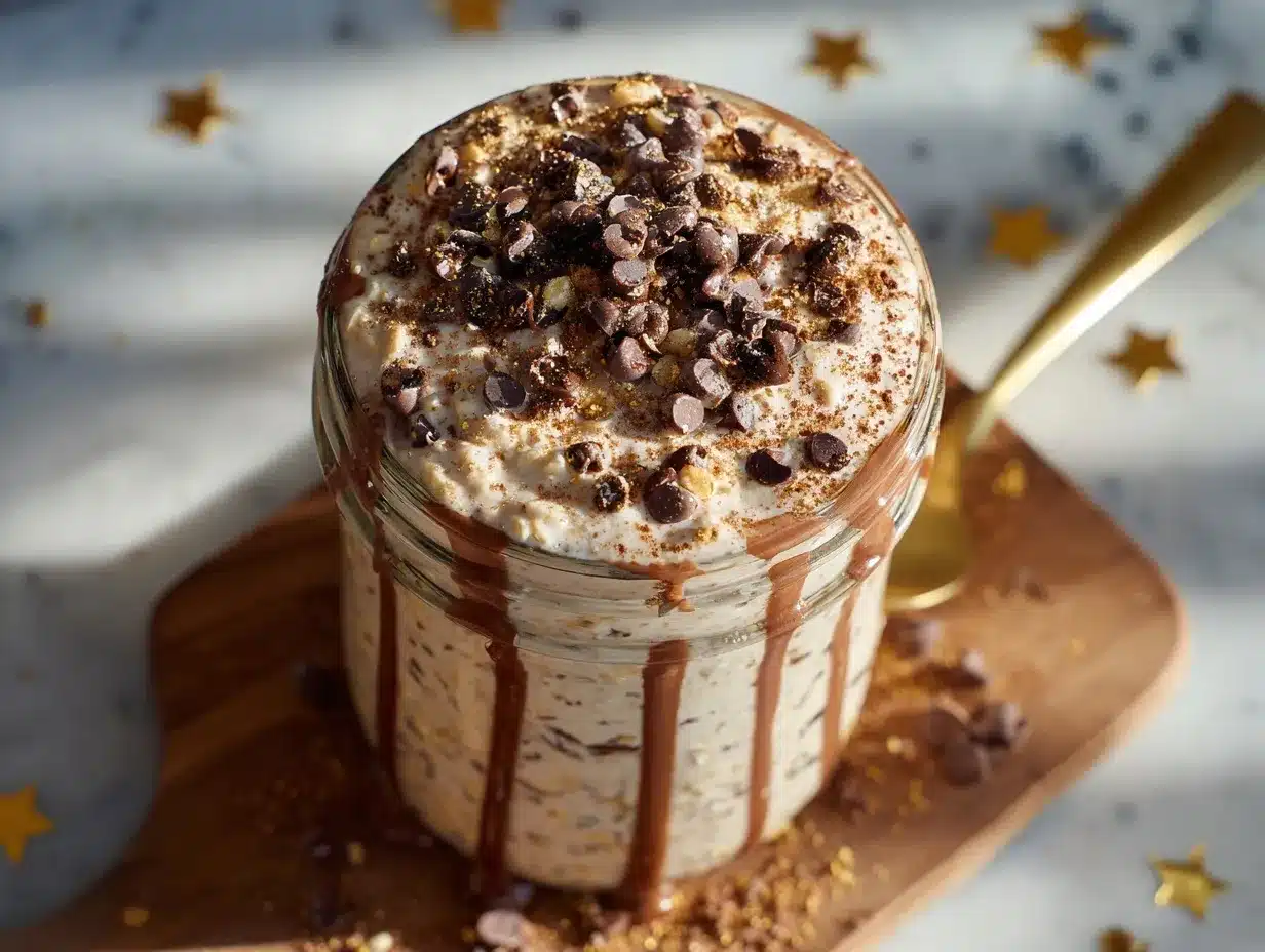 brownie batter overnight oats preparation steps