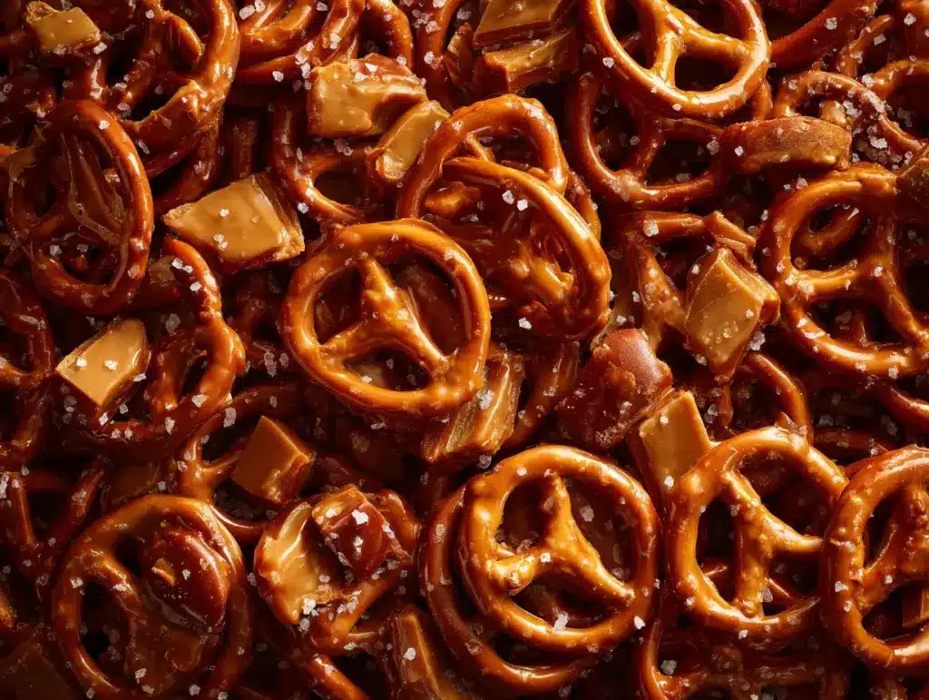 butter toffee pretzels - featured image