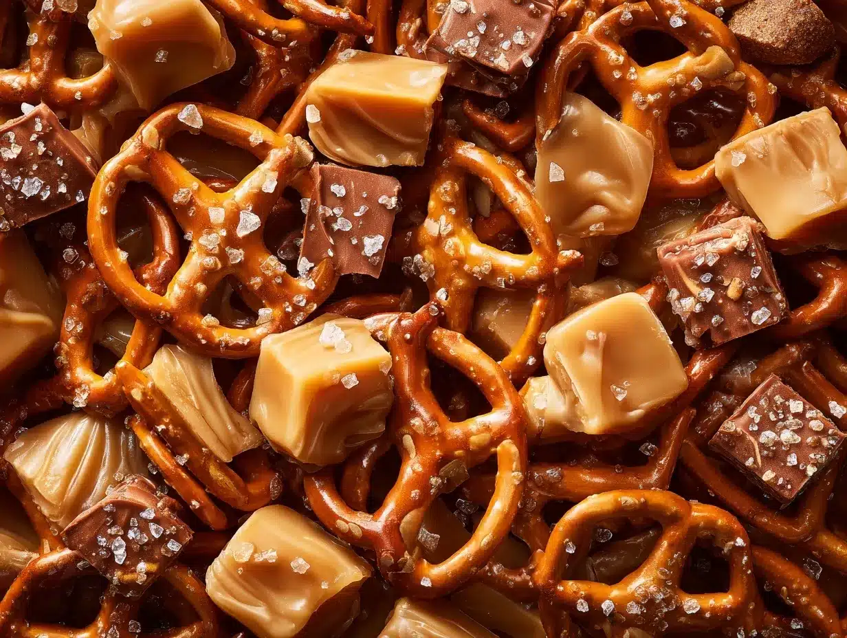 butter toffee pretzels preparation steps