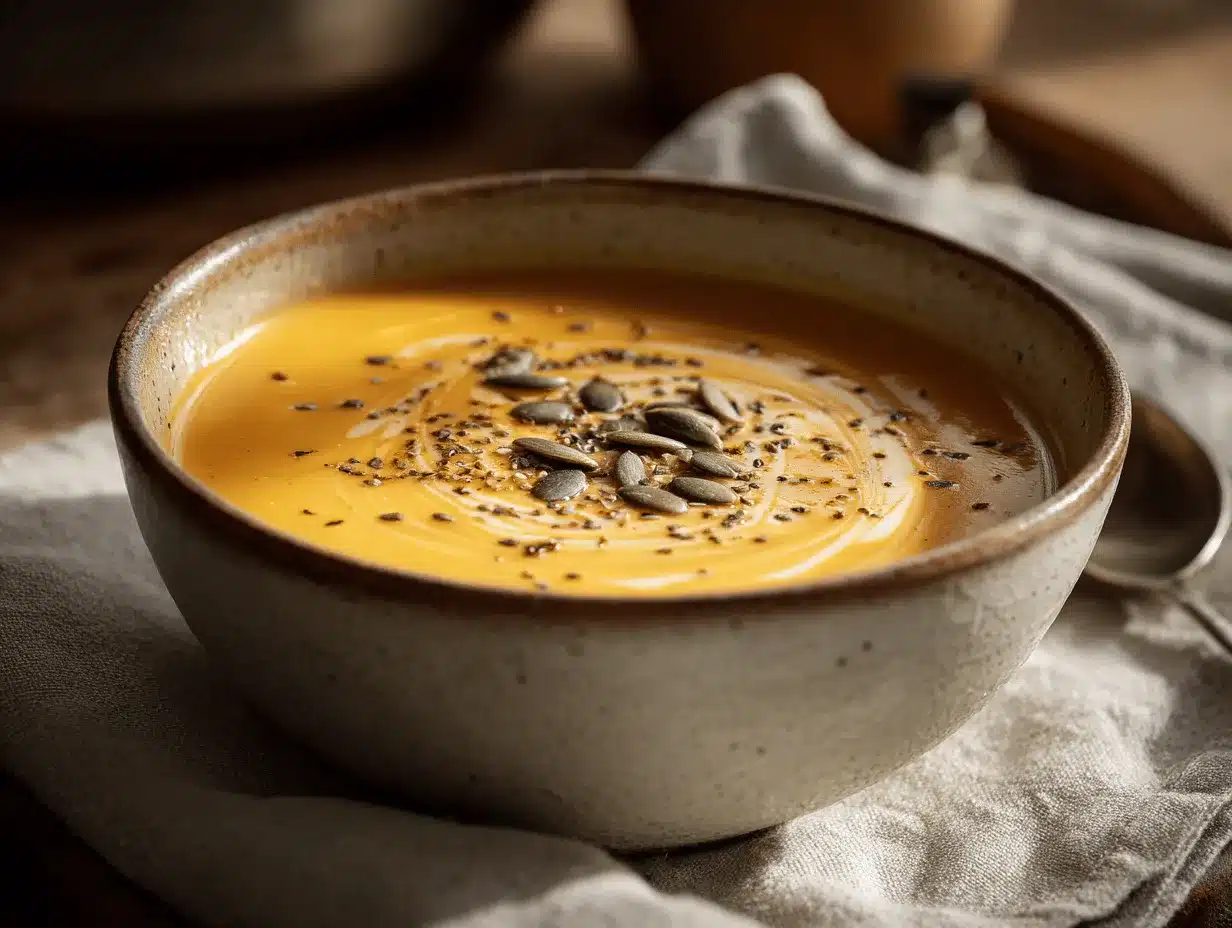 butternut squash soup recipe preparation steps