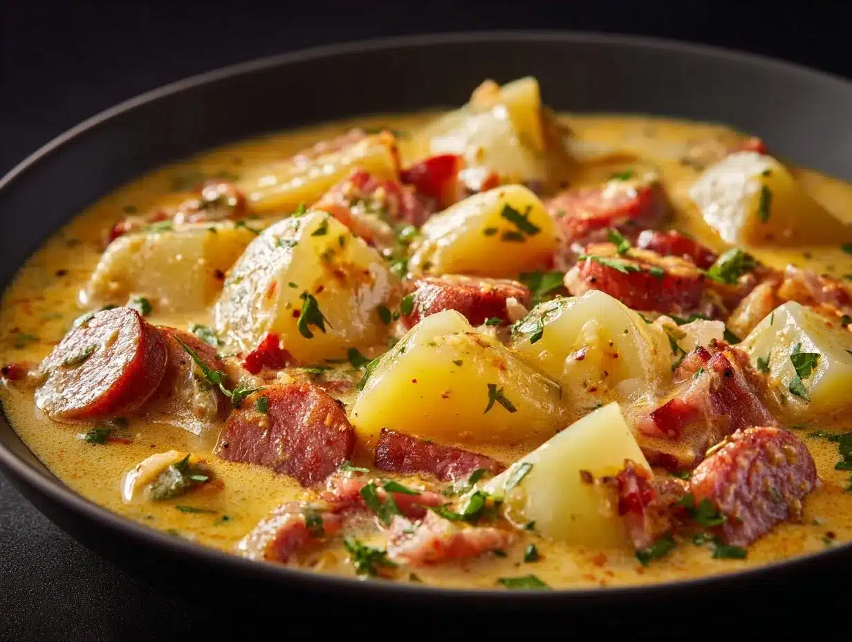Cajun potato soup preparation steps