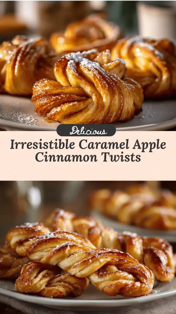 Caramel Apple Cinnamon Twists recipe