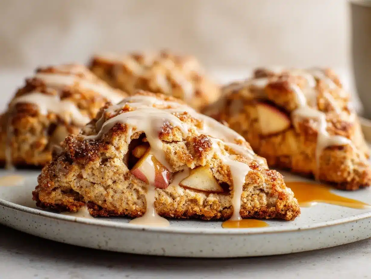 caramel apple pie scones preparation steps
