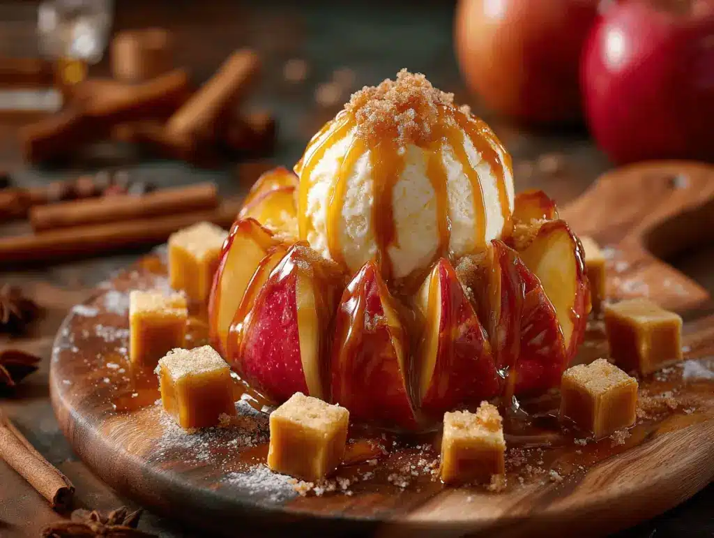 Caramel Blooming Apple Sundae - featured image