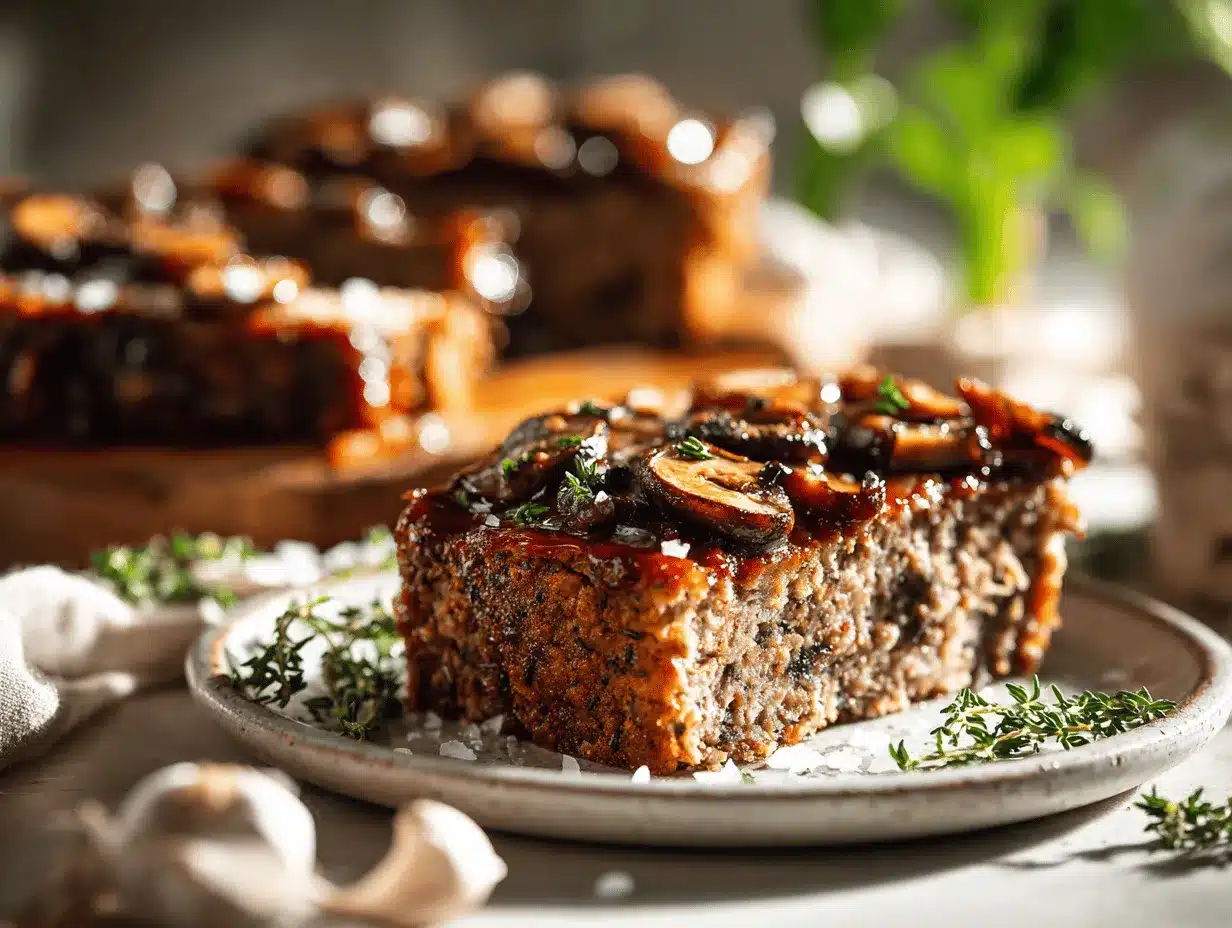 caramelized onion mushroom meatloaf preparation steps