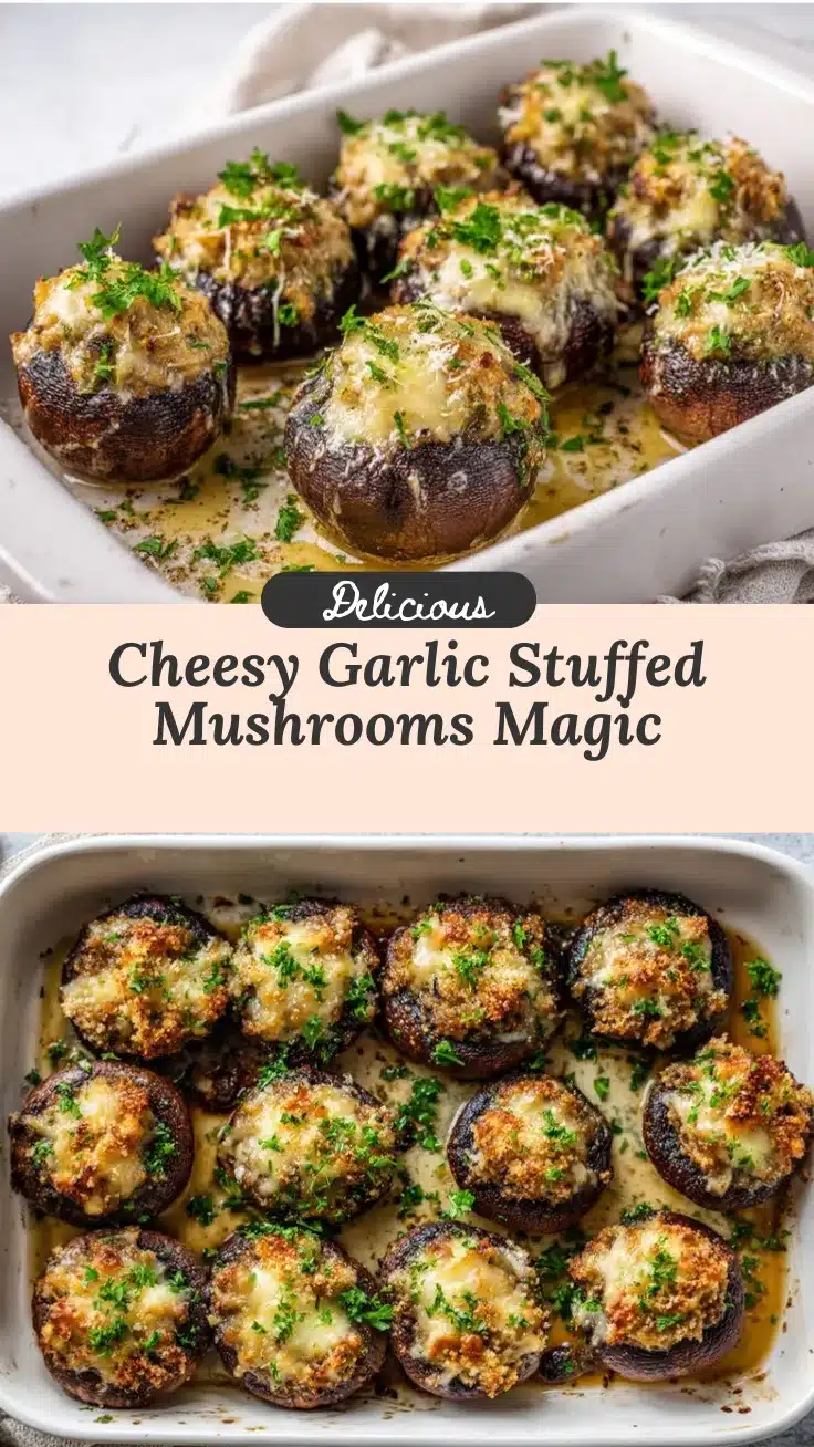 cheesy stuffed mushrooms recipe