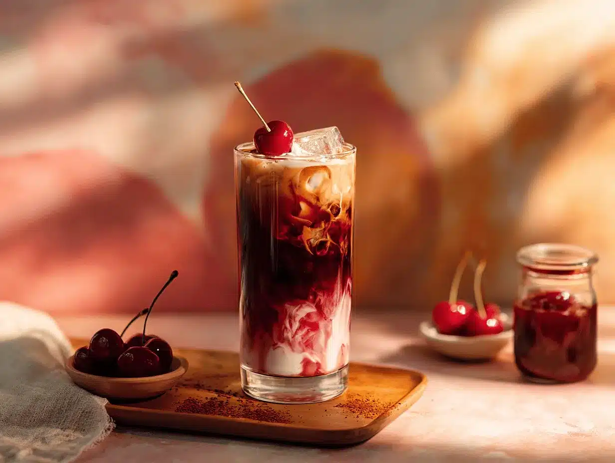 Cherry Vanilla Cream Cold Brew preparation steps