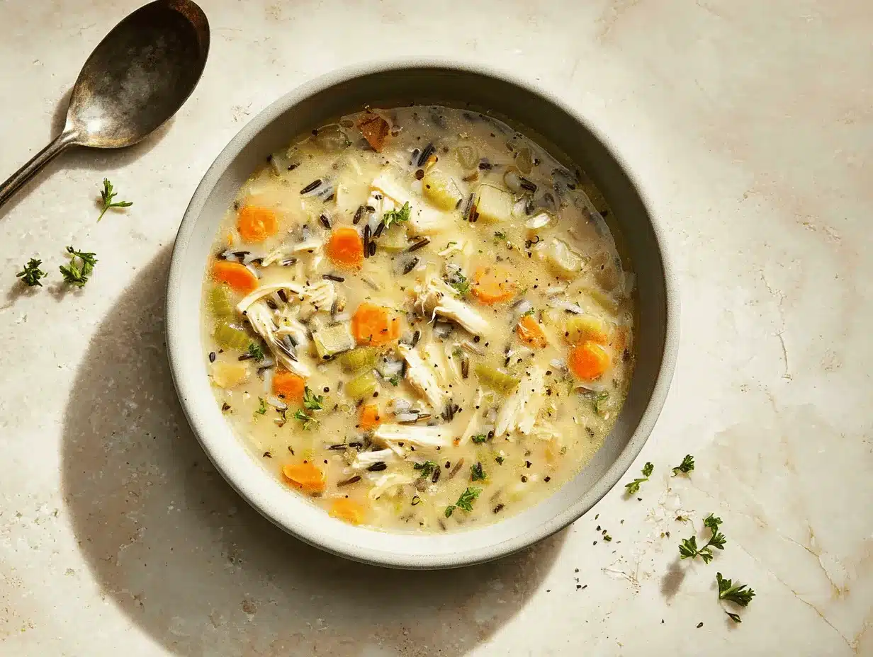 chicken and wild rice soup preparation steps