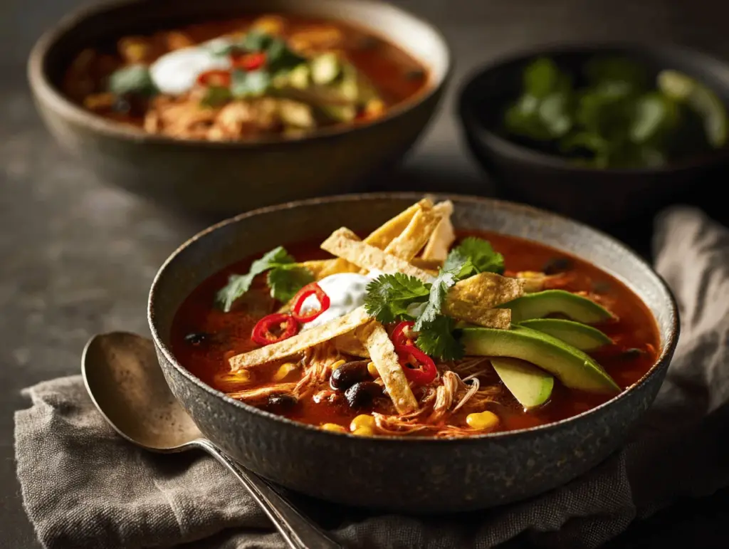 chicken tortilla soup slow cooker - featured image