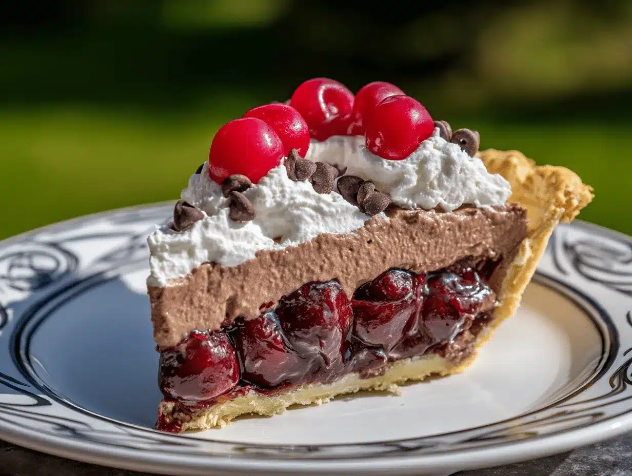 chocolate cherry cream pie preparation steps