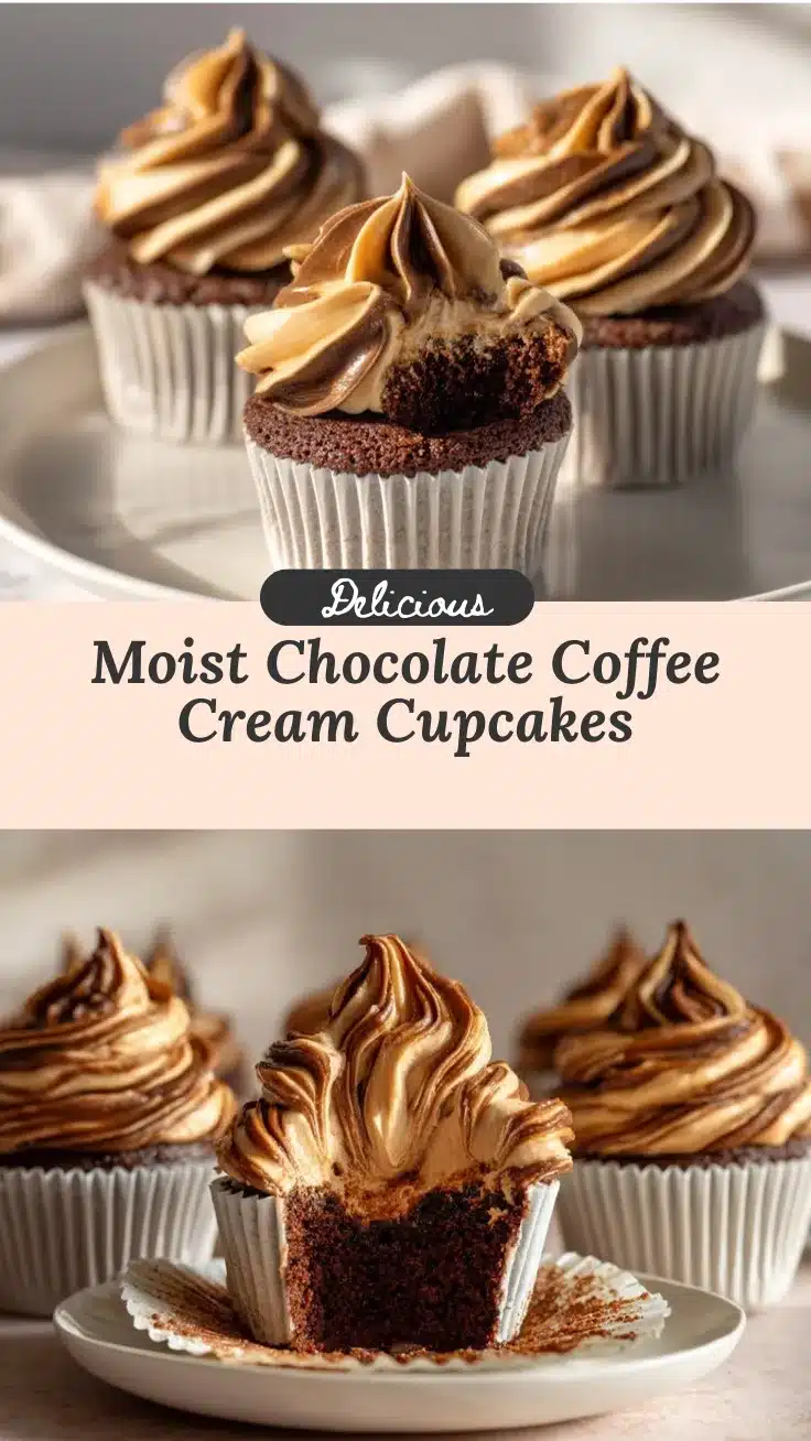 chocolate coffee cream cupcakes recipe