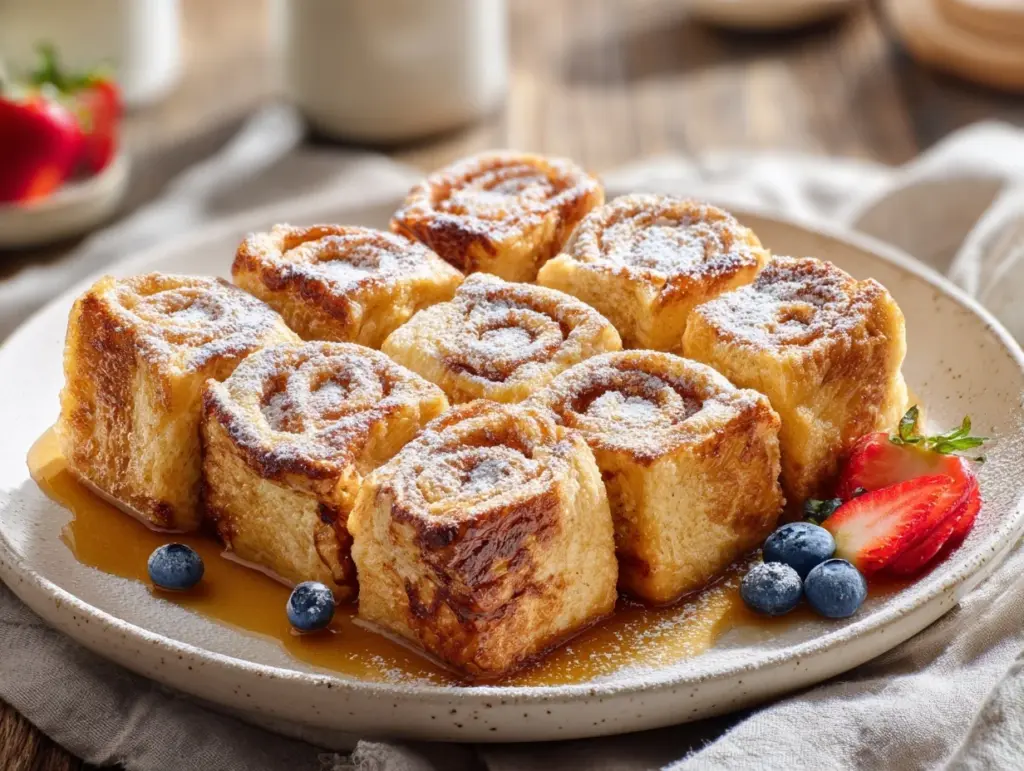 Cinnamon Roll French Toast Bites - featured image