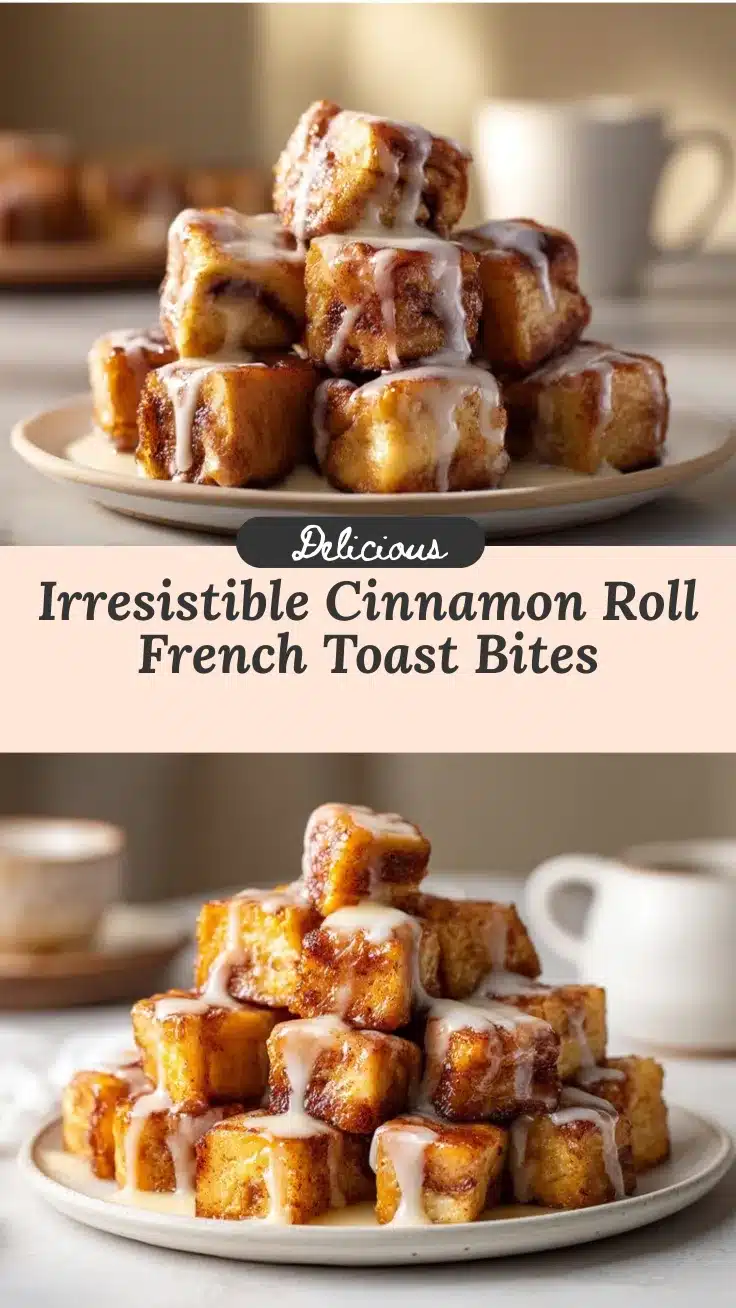 cinnamon roll French toast bites recipe