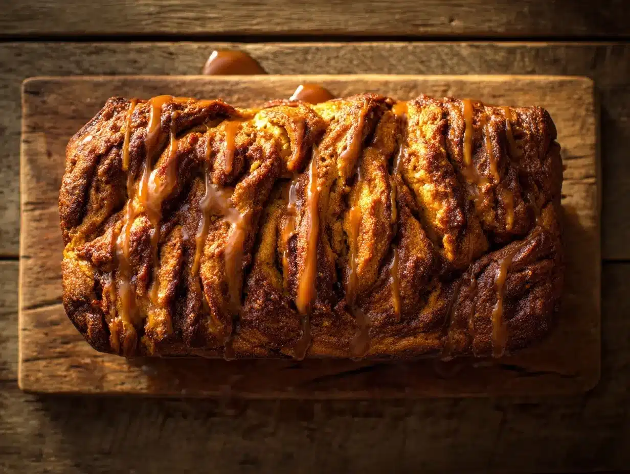cinnamon swirl pumpkin fritter bread preparation steps