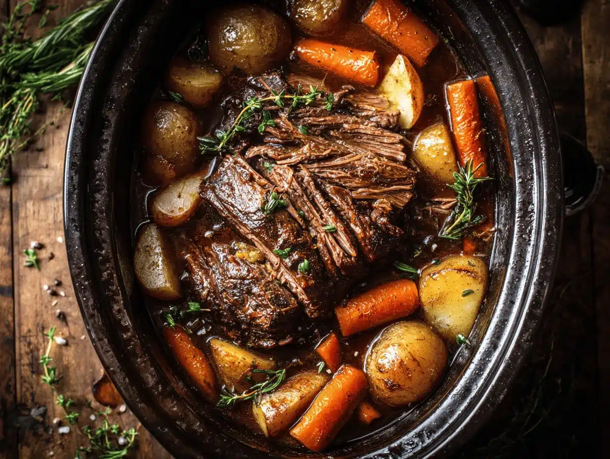 classic pot roast with vegetables preparation steps