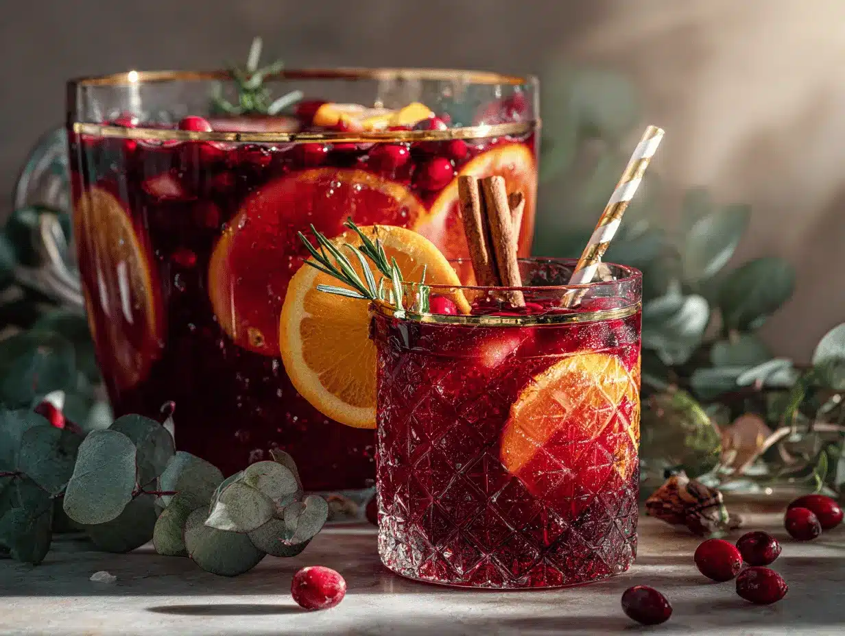 Cranberry Orange Autumn Punch preparation steps