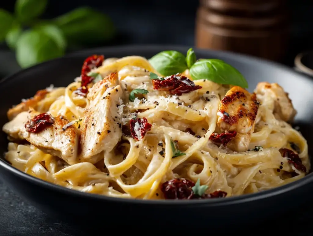 creamy chicken pasta - featured image