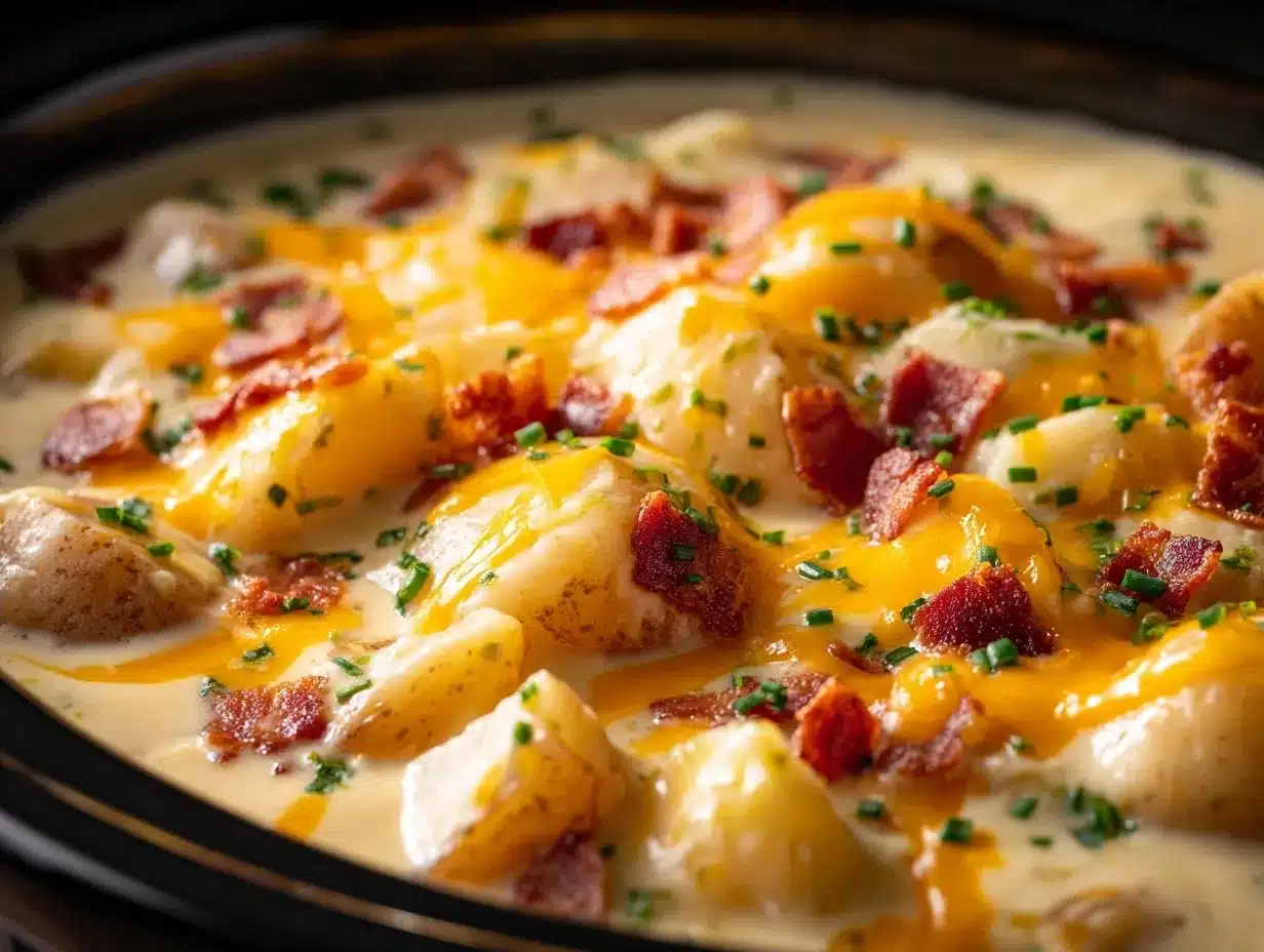 crock pot crack potato soup preparation steps