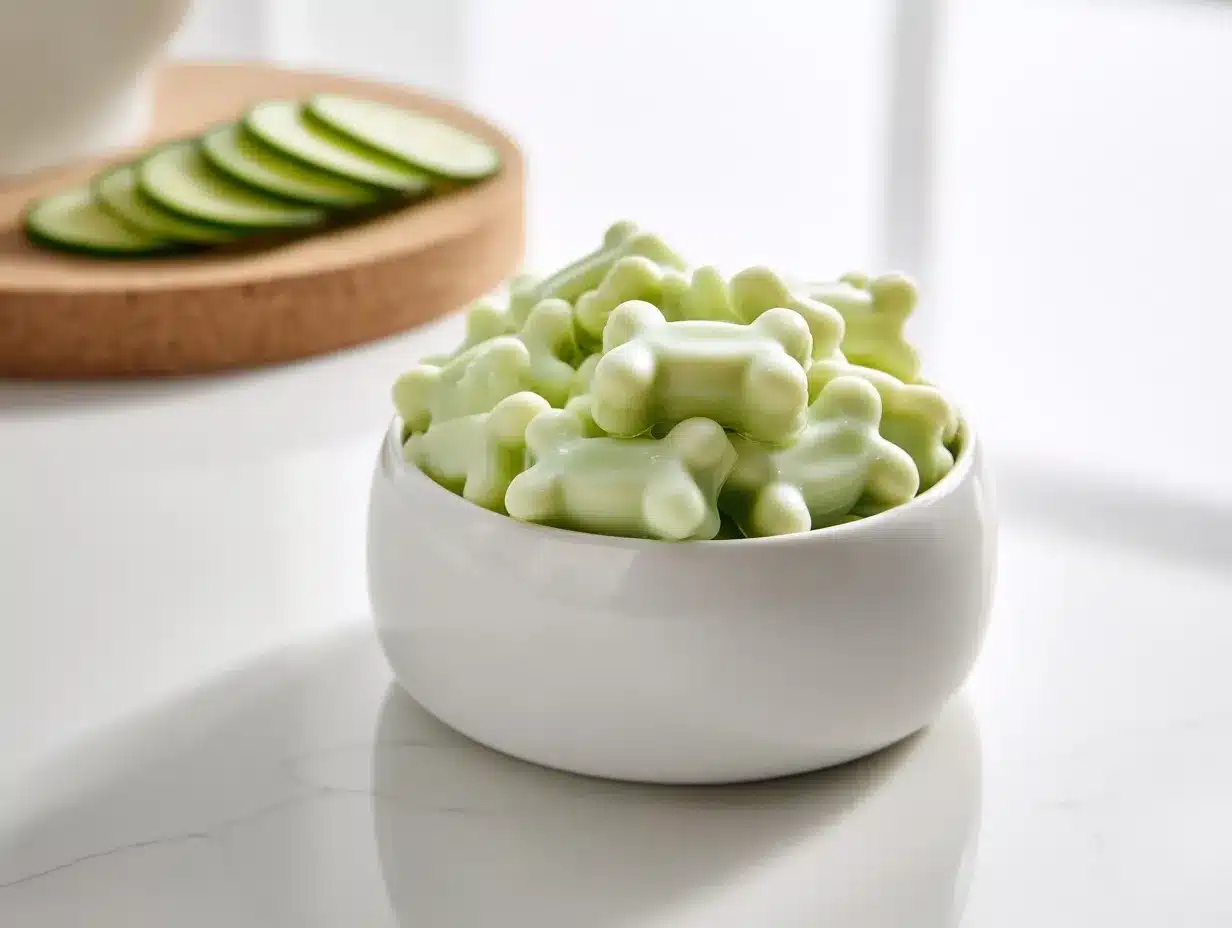 cucumber yogurt dog treats preparation steps