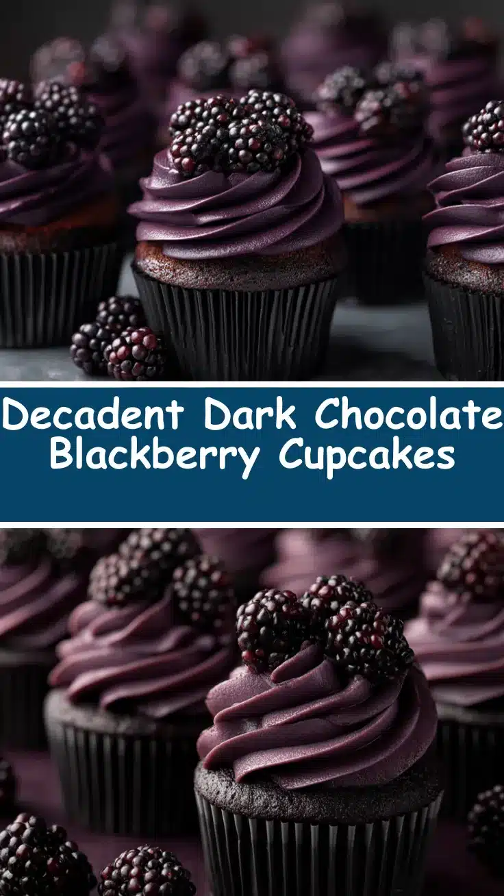 dark chocolate blackberry cupcakes recipe