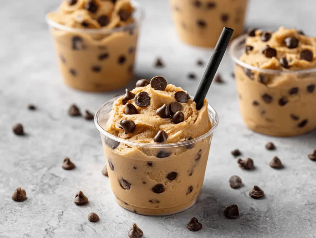 edible protein cookie dough cups - featured image