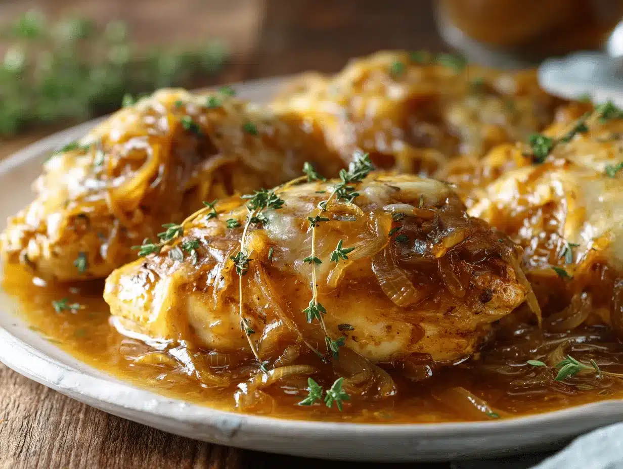 French Onion Chicken preparation steps