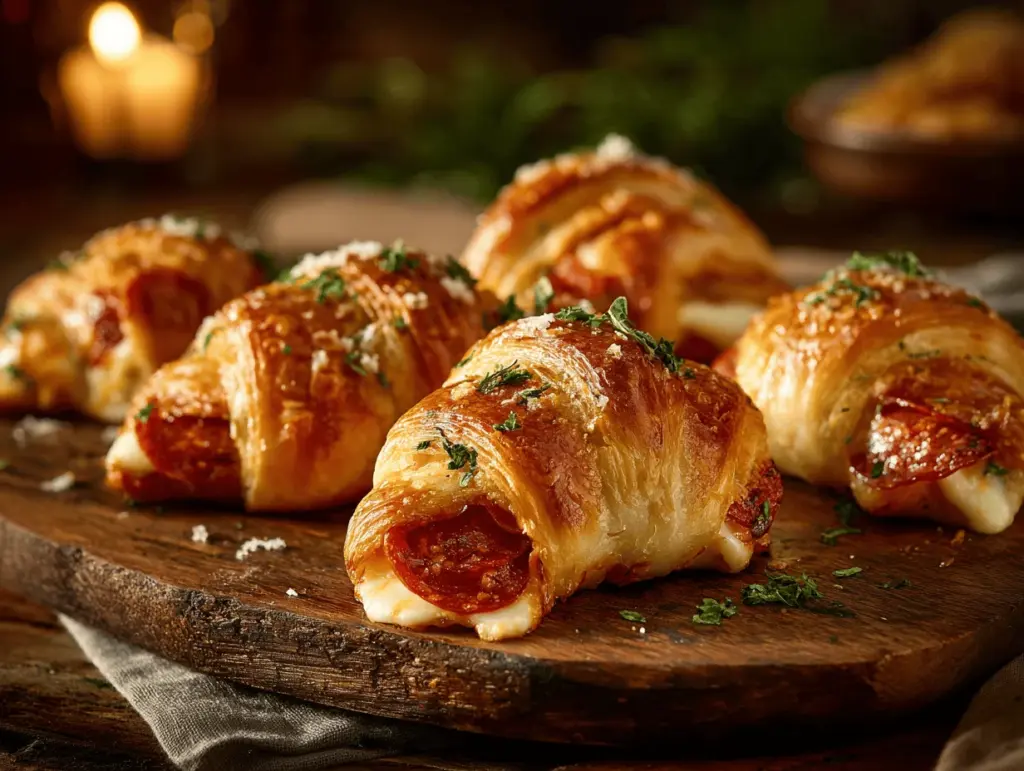garlic butter mozzarella crescent rolls - featured image
