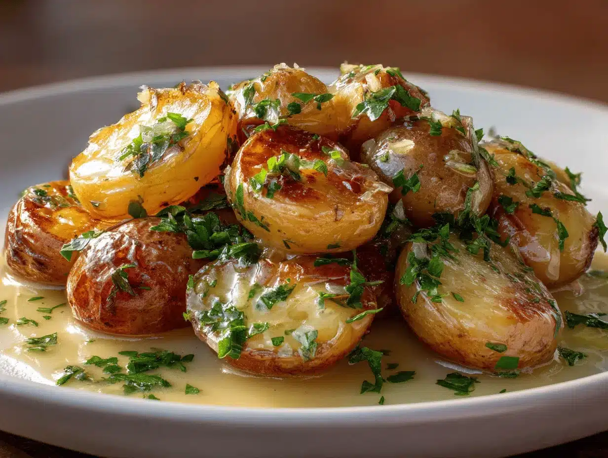 garlic butter potatoes preparation steps