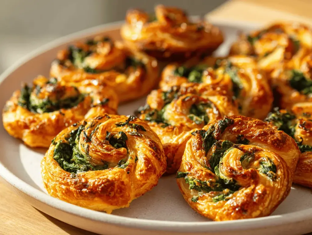 Garlic Parmesan Spinach Puff Pastry - featured image