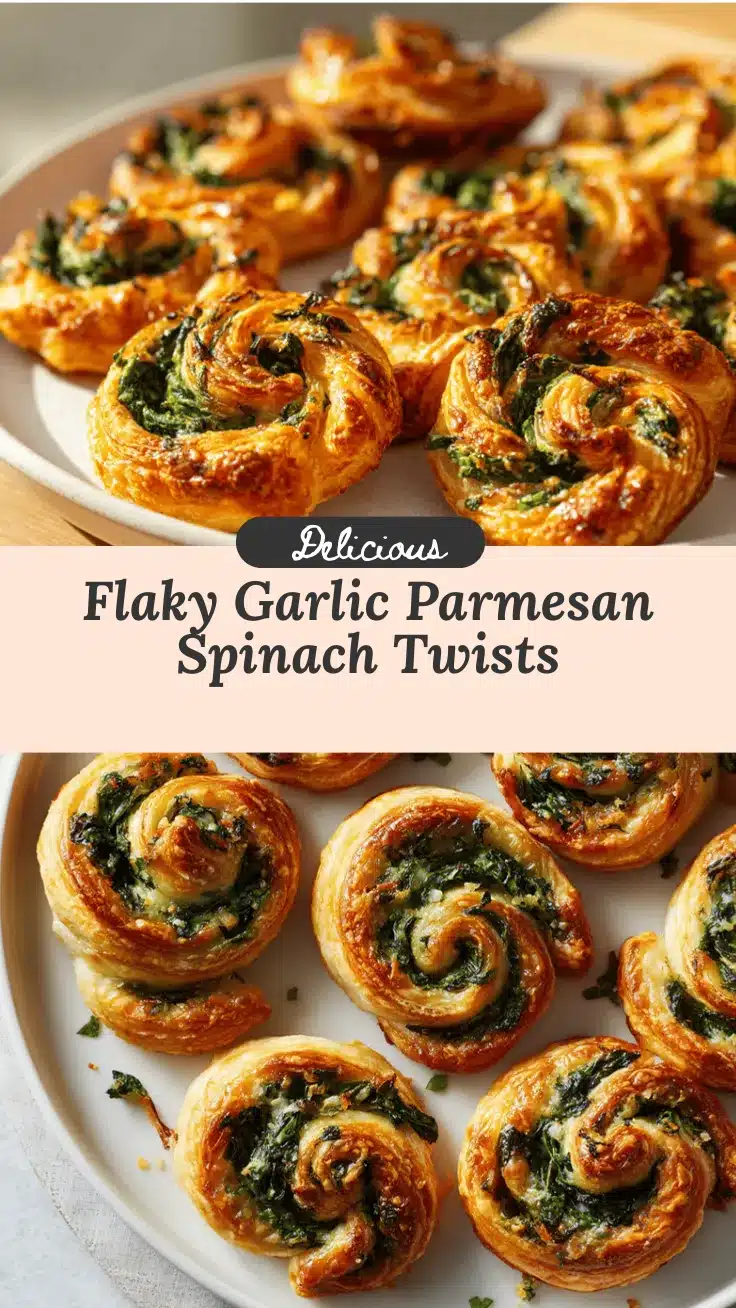 Garlic Parmesan Spinach Puff Pastry recipe