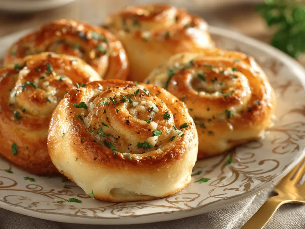 garlic swirl rolls - featured image