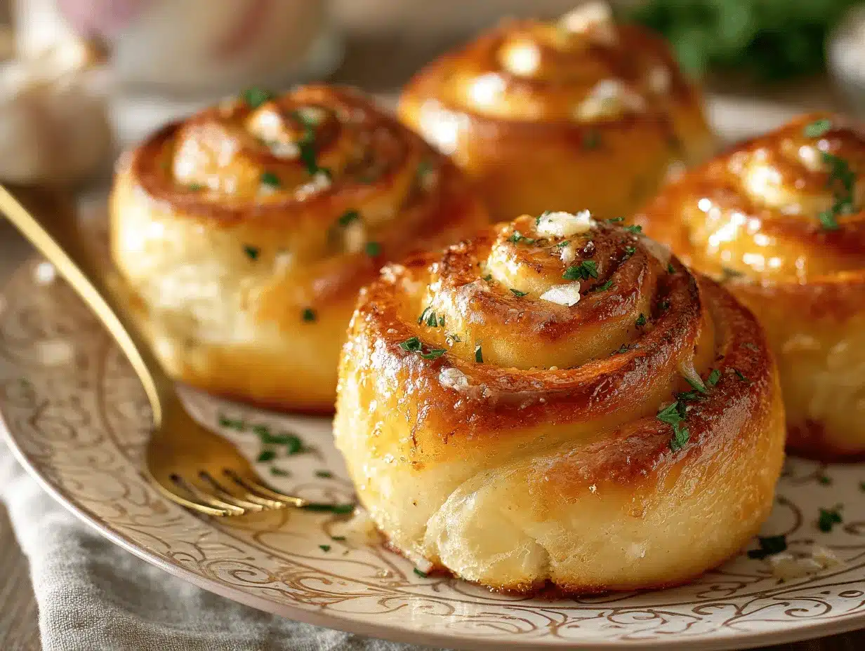 garlic swirl rolls preparation steps