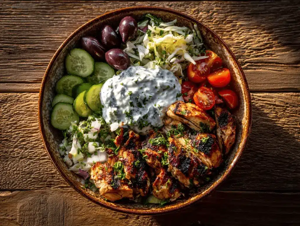 Grilled Chicken Gyro Bowls - featured image