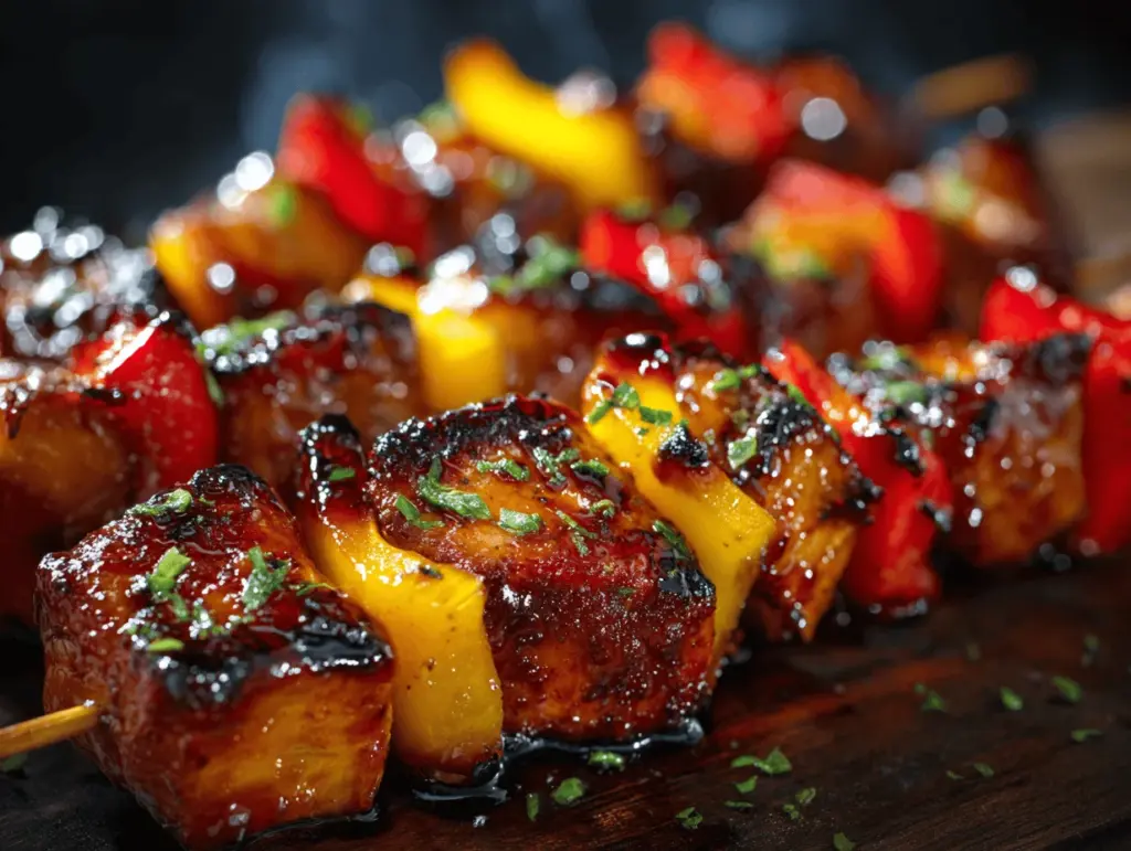 Hawaiian chicken skewers - featured image