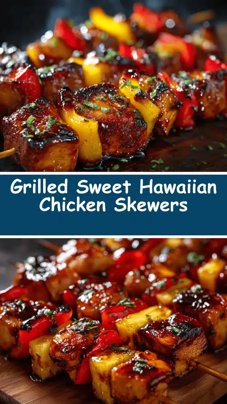 Hawaiian chicken skewers recipe