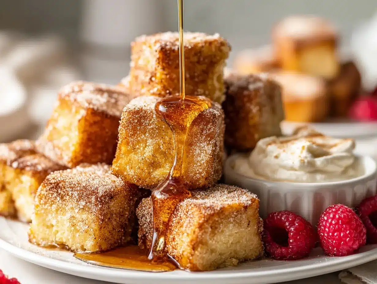 Hawaiian Roll French Toast Bites preparation steps