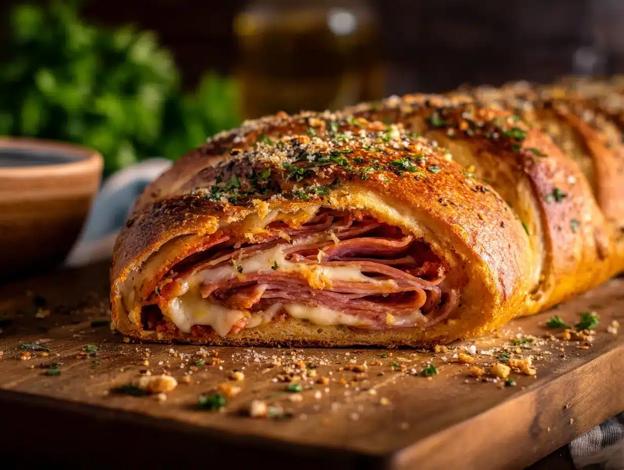 Italian Stromboli recipe preparation steps