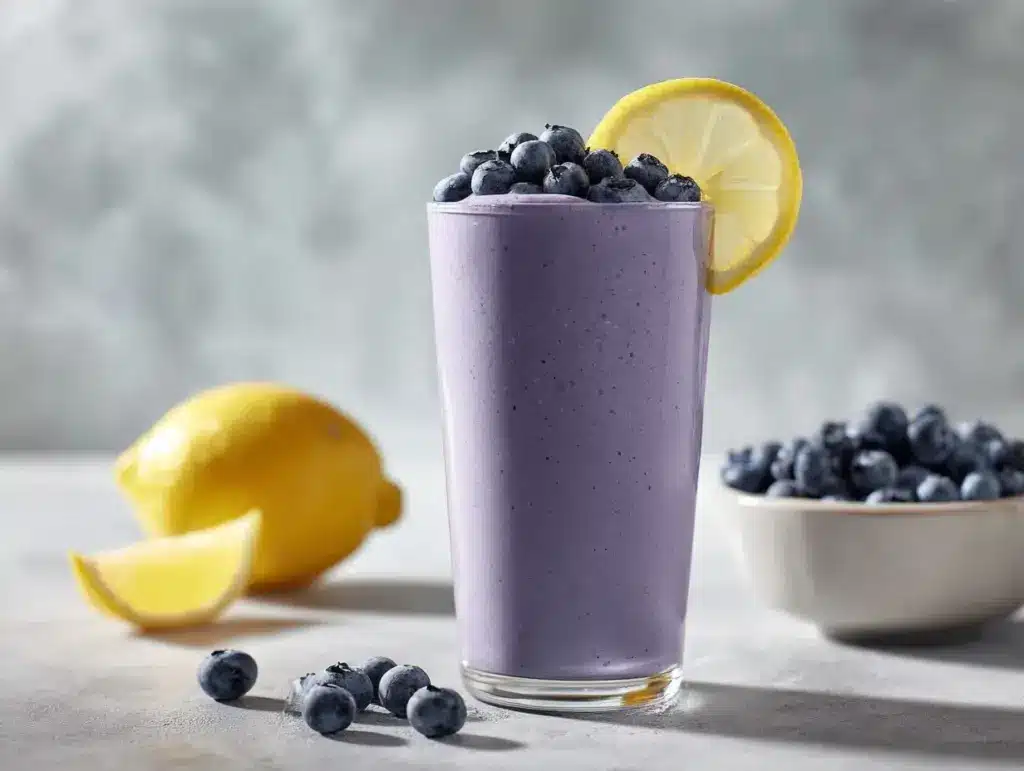 lemon-blueberry smoothie - featured image