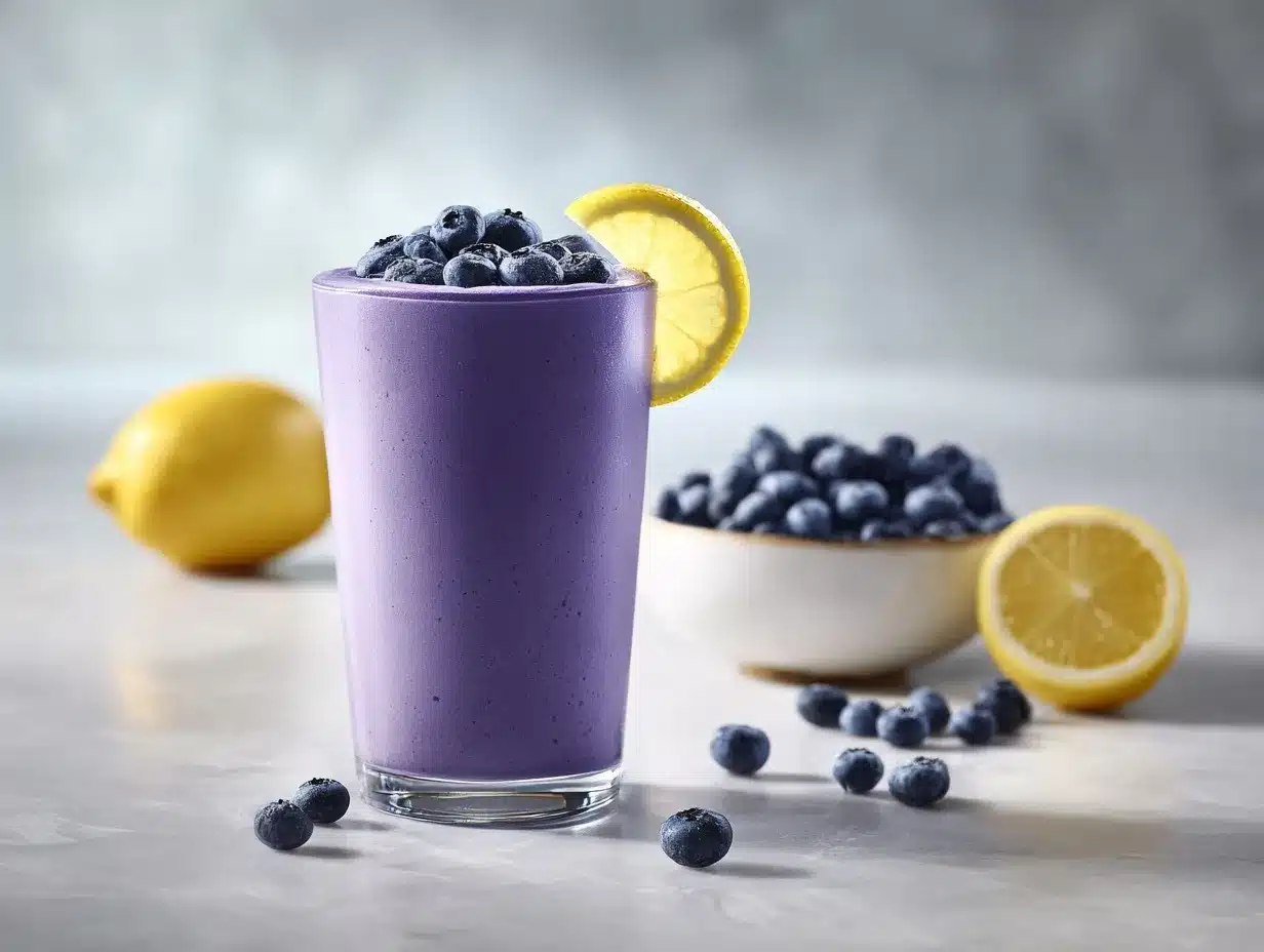 lemon-blueberry smoothie preparation steps