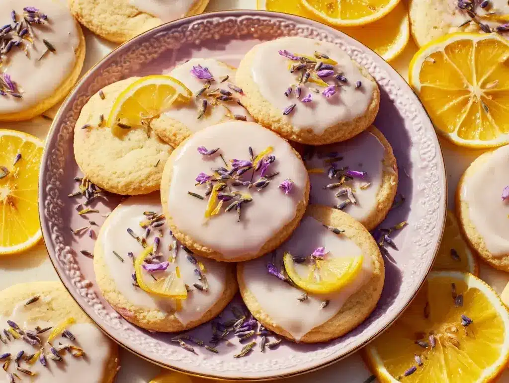 lemon lavender cookies - featured image