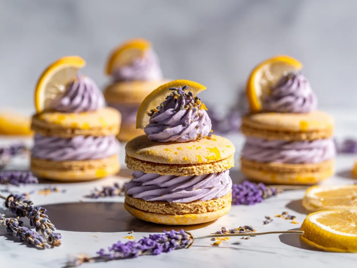 lemon lavender sandwich cookies preparation steps