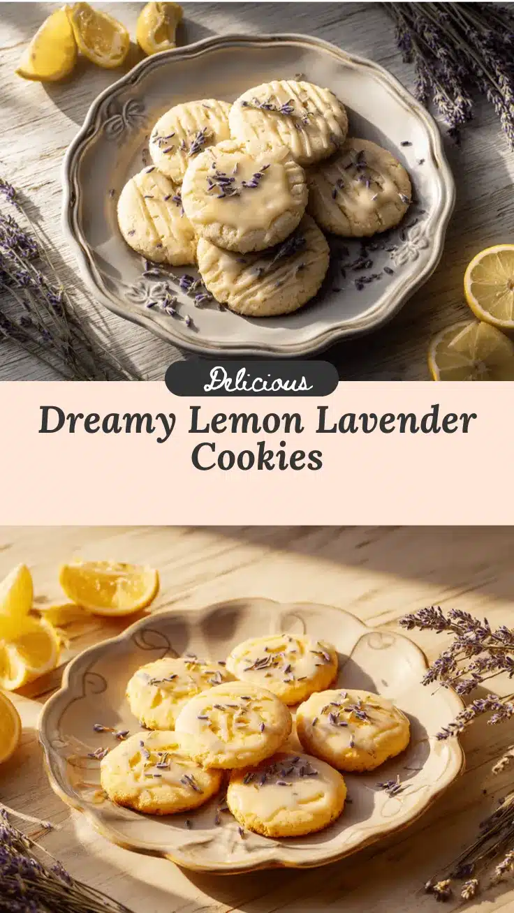 Lemon Lavender Shortbread Cookies recipe