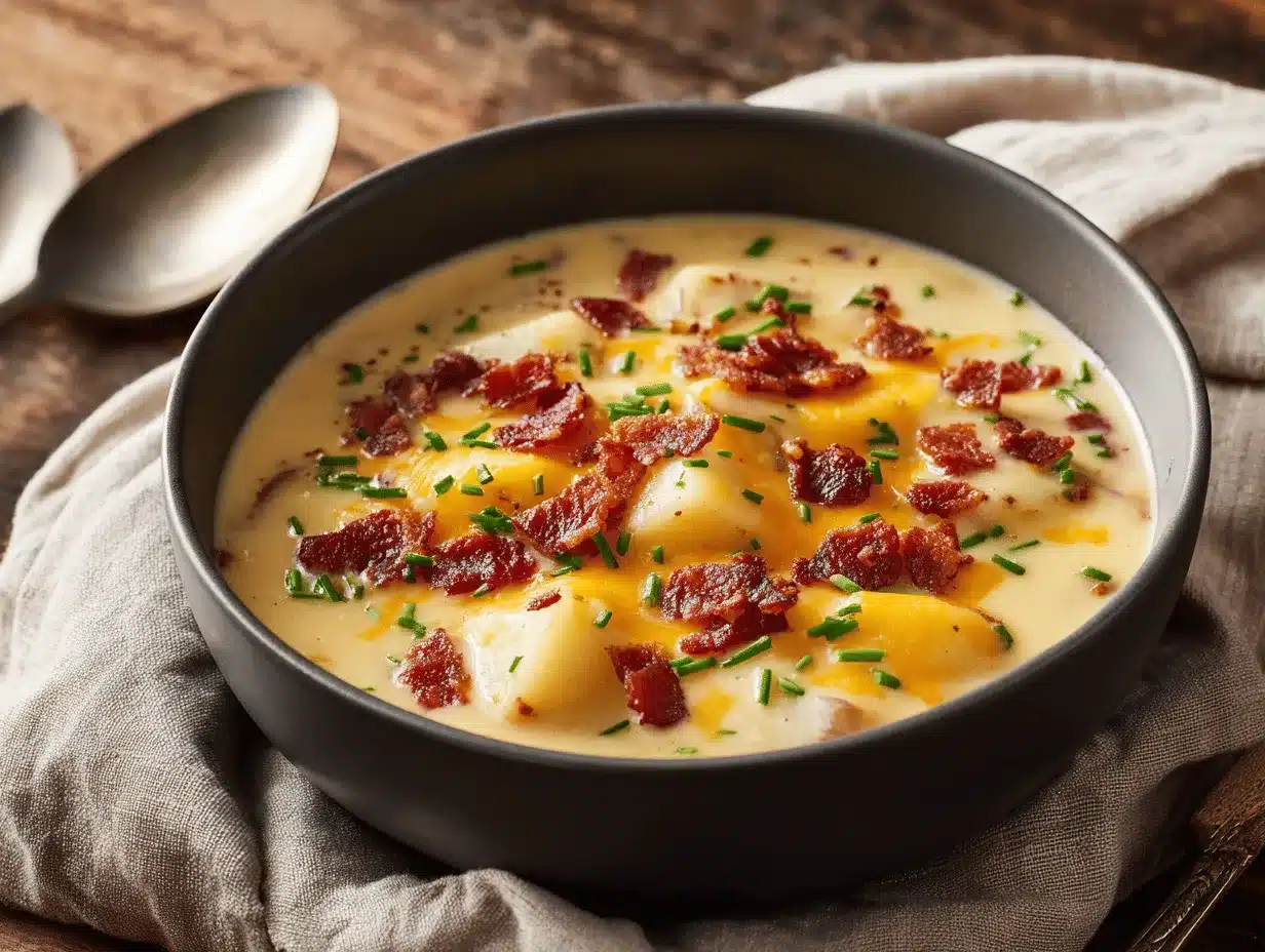 Loaded Baked Potato Soup preparation steps