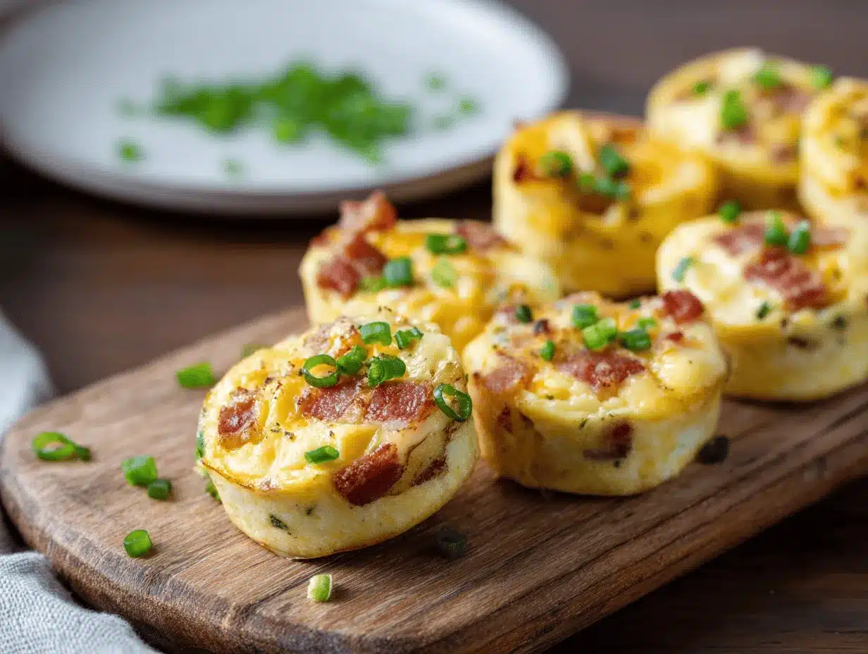 Loaded Cheddar Bacon Egg Bites preparation steps